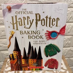 Scholastic Harry Potter Baking Book with Gold and Green Accents